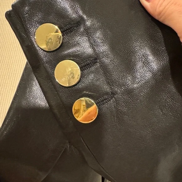 Alice+Olivia goat leather coat XS like new - Picture 6 of 9